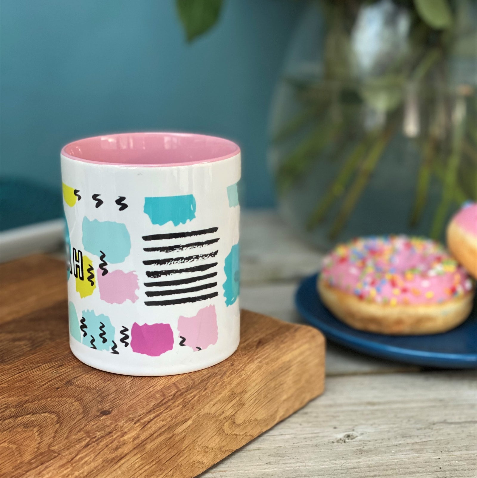 Vibrant Memphis Style China Mug