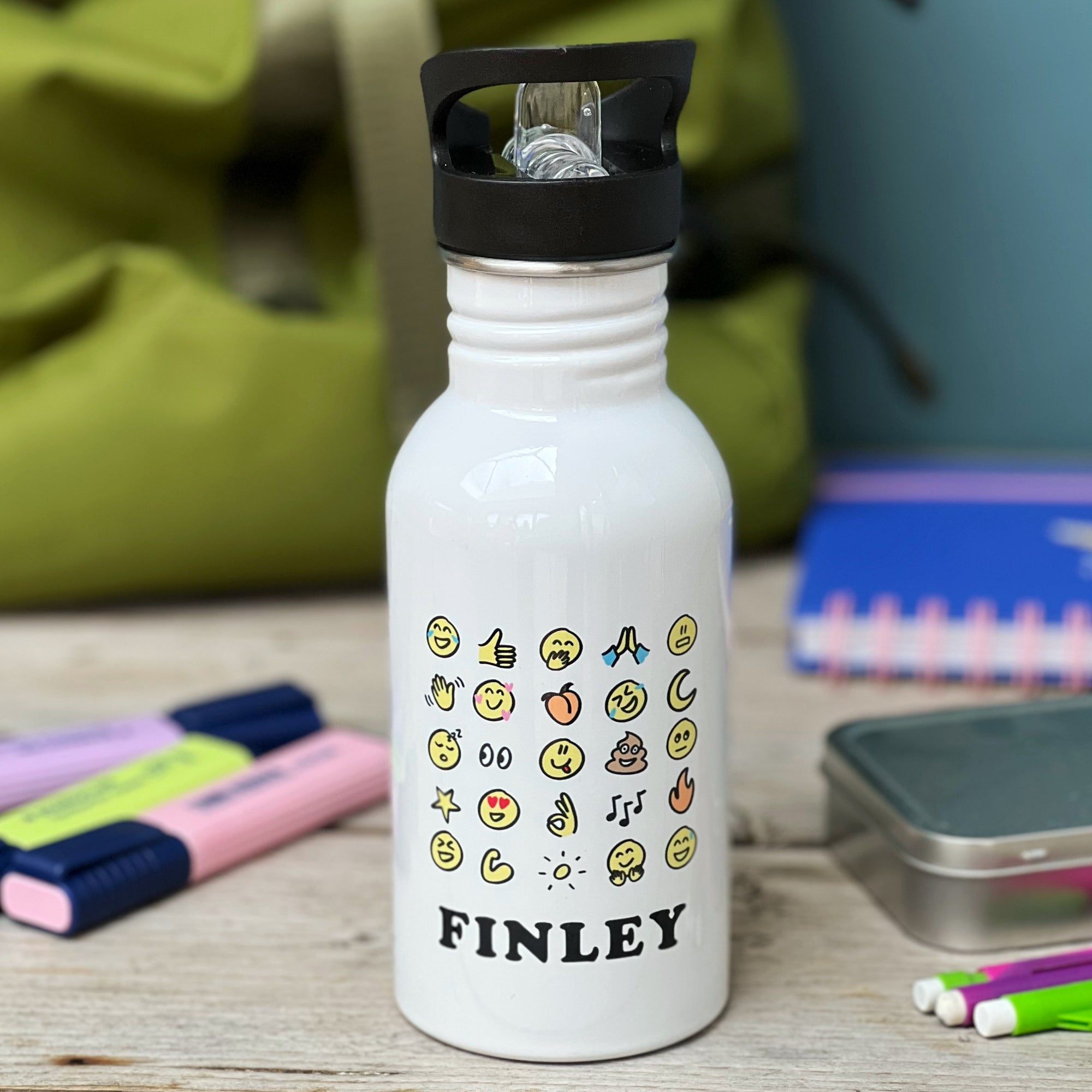 Emoji Artwork Water Bottle