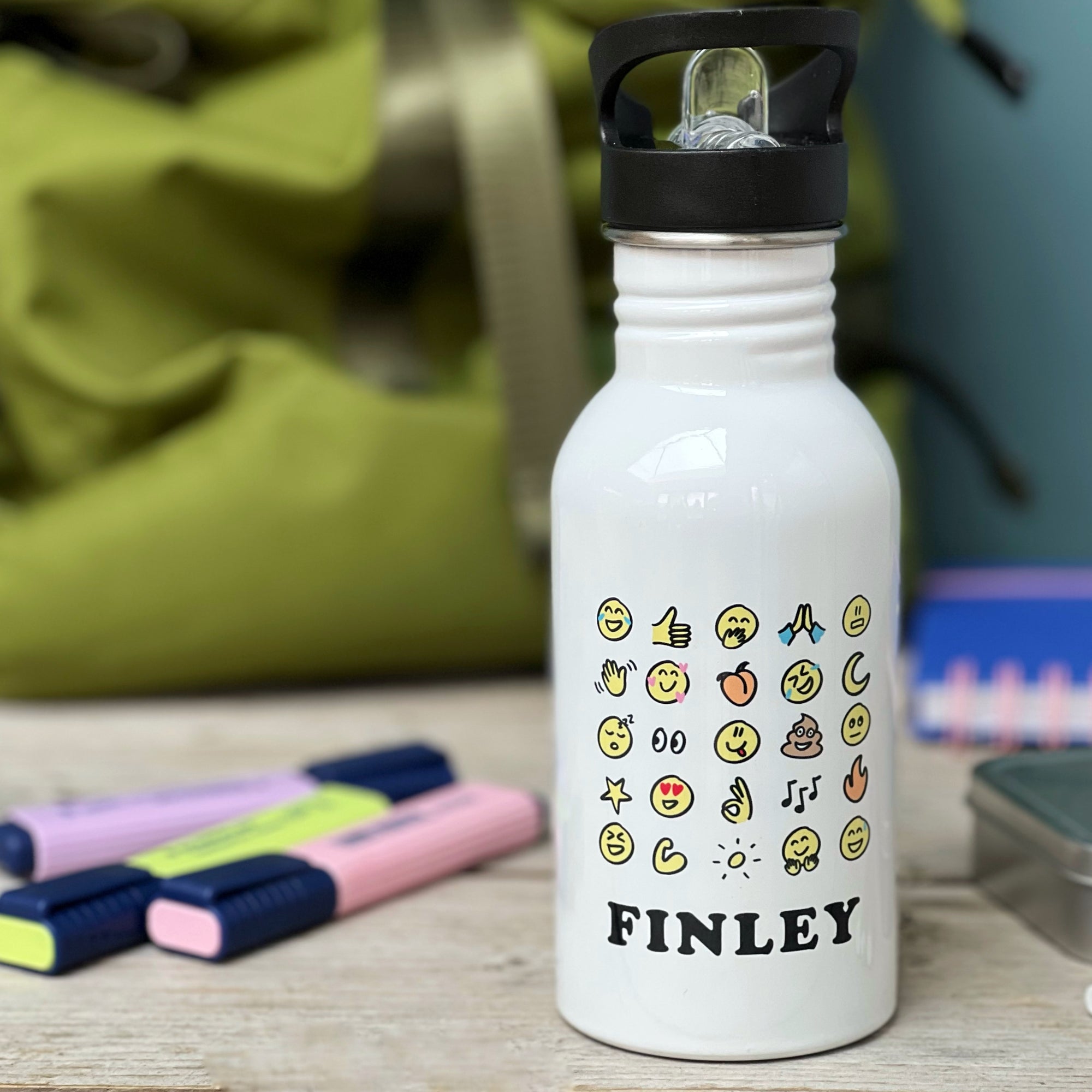 Emoji Artwork Water Bottle