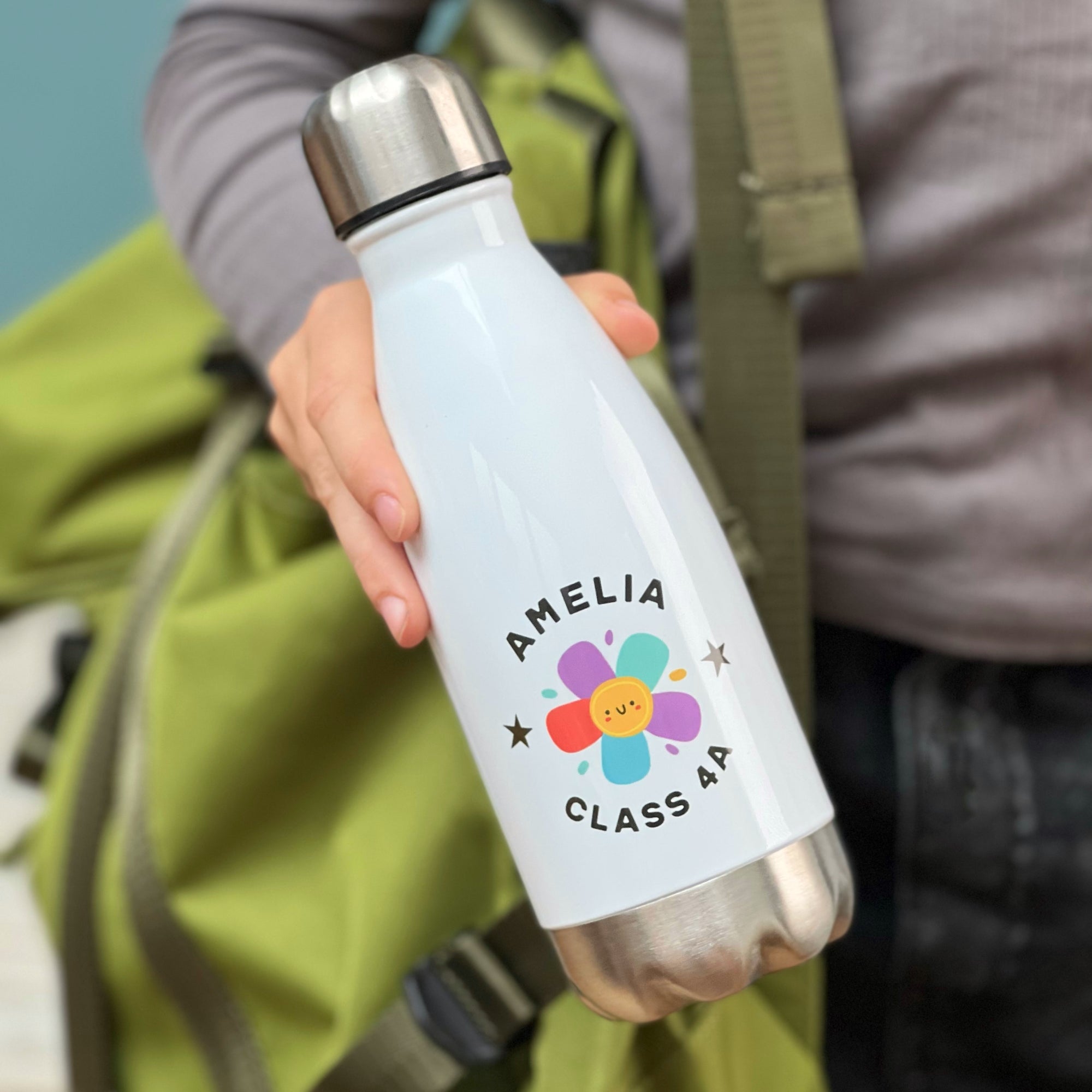 Luxury Flower Design 350ml Thermal Water Bottle