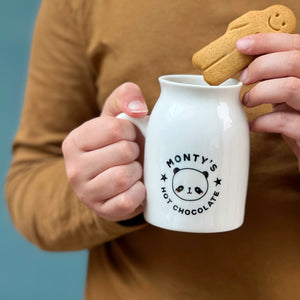 Retro Panda Luxury Bone China Milk Mug