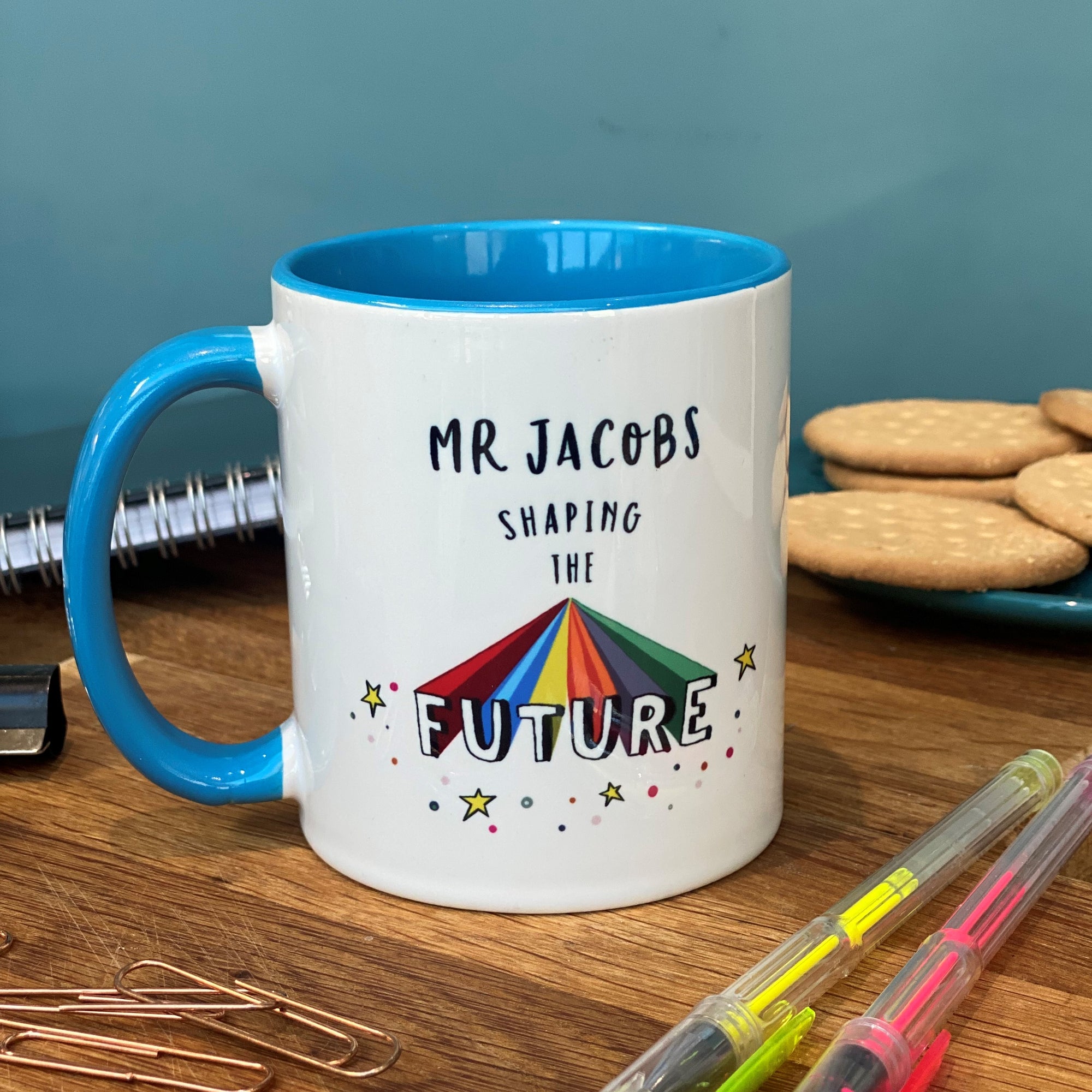 Teacher China Mug - Shaping the Future - Hendog Designs