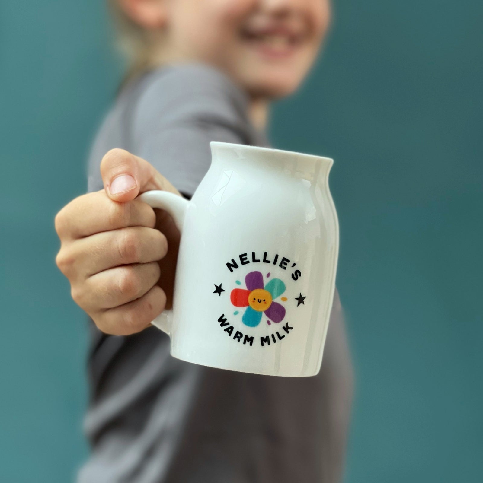 Retro Flower Luxury Bone China Milk Mug