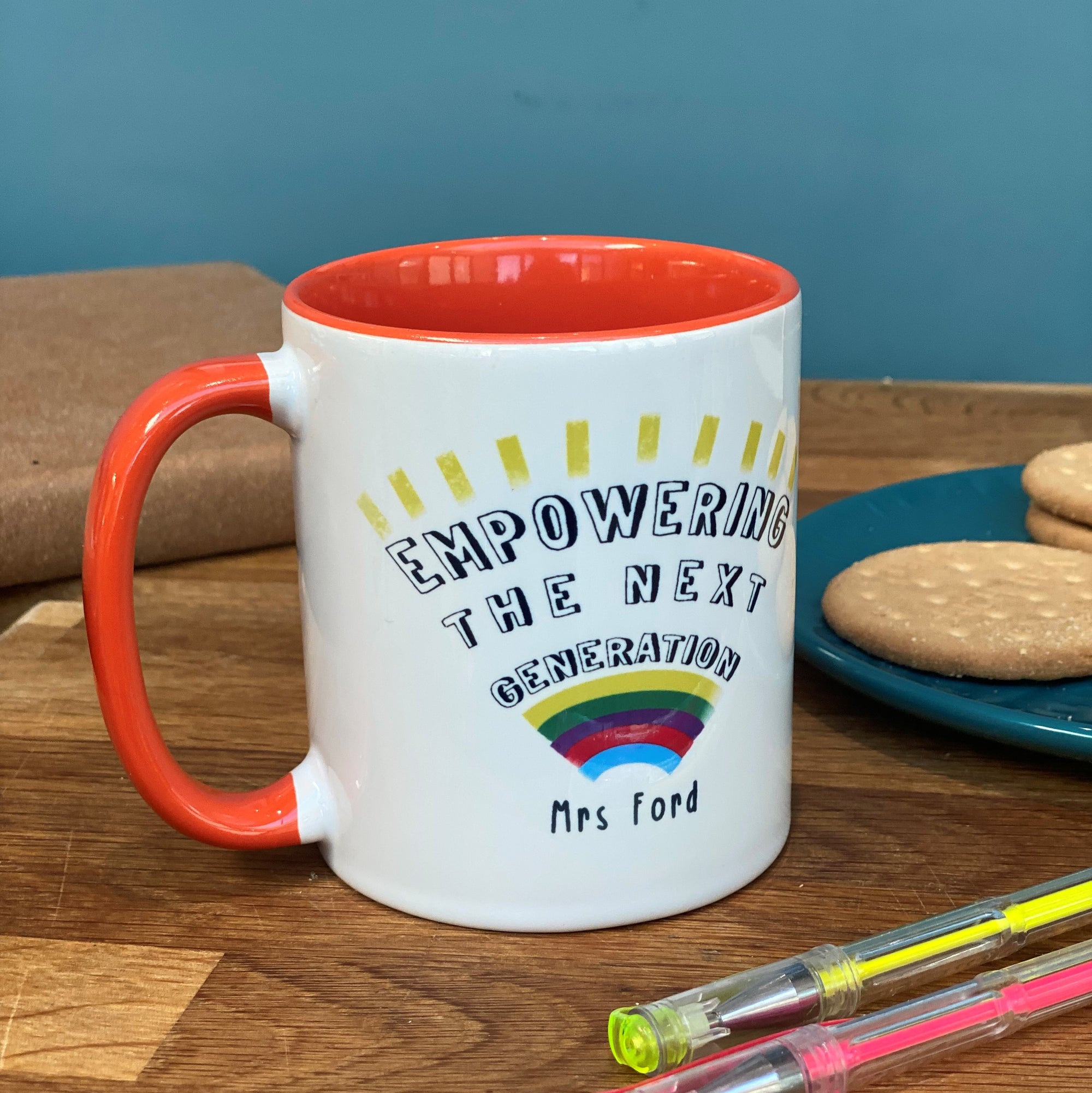 Teacher China Mug - Empowering The Next Generation - Hendog Designs