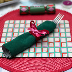 Bright 1950s Christmas Placemats