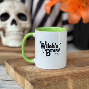 Witch's Brew China Mug With Green Inner