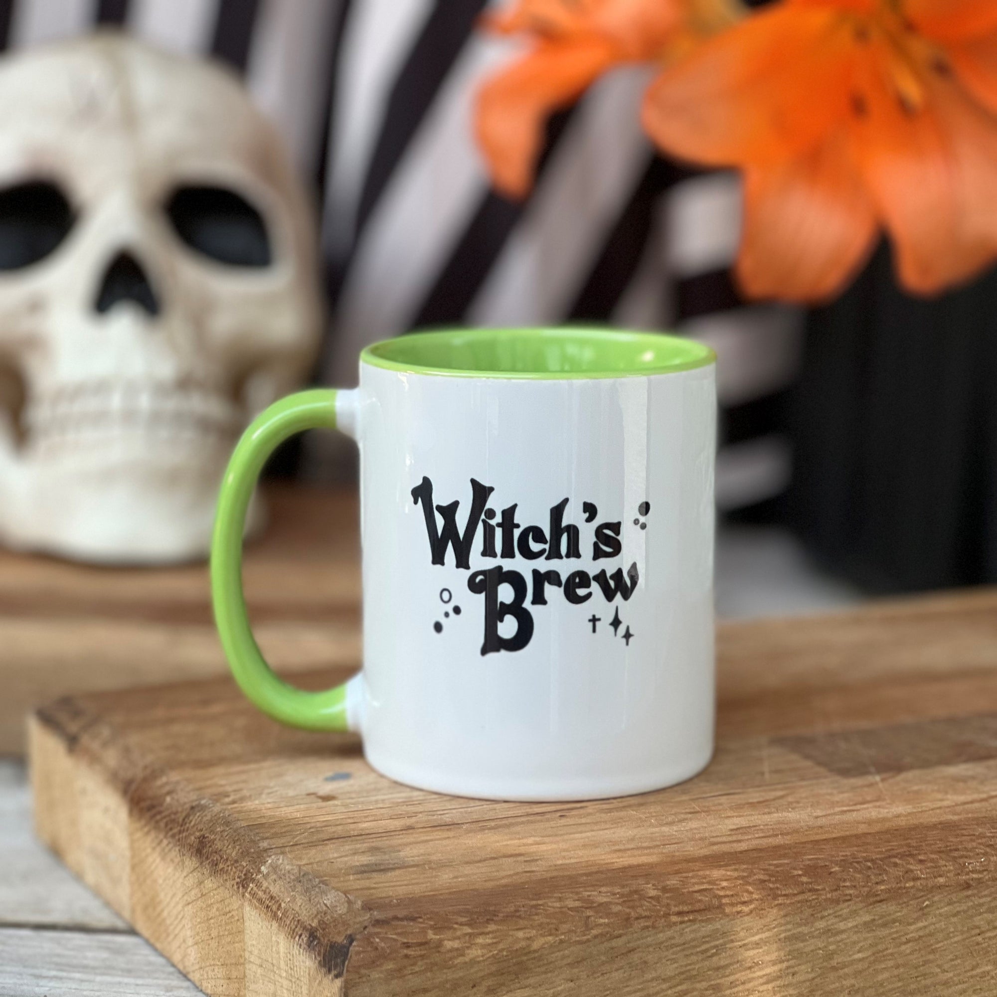 Witch's Brew China Mug With Green Inner