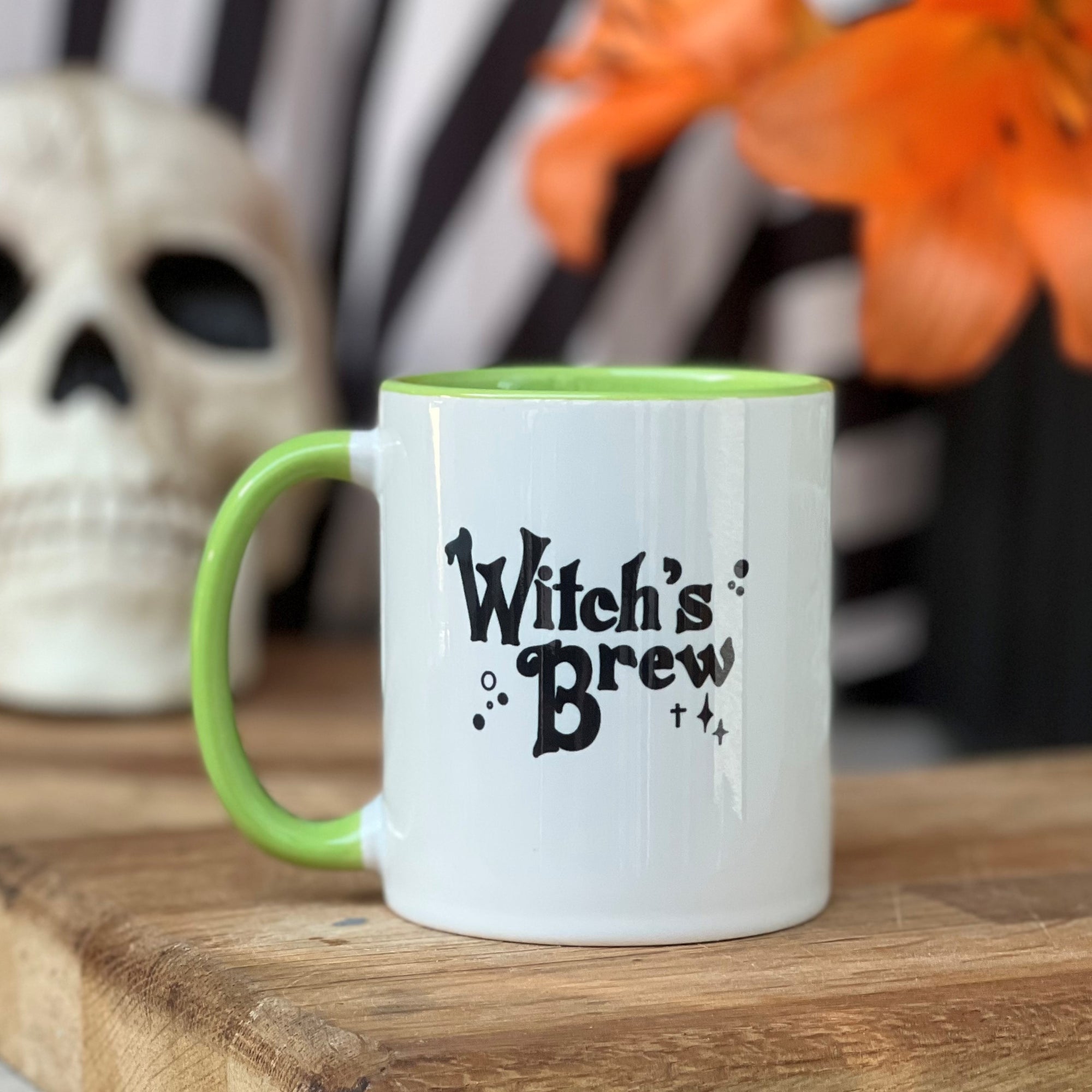 Witch's Brew China Mug With Green Inner