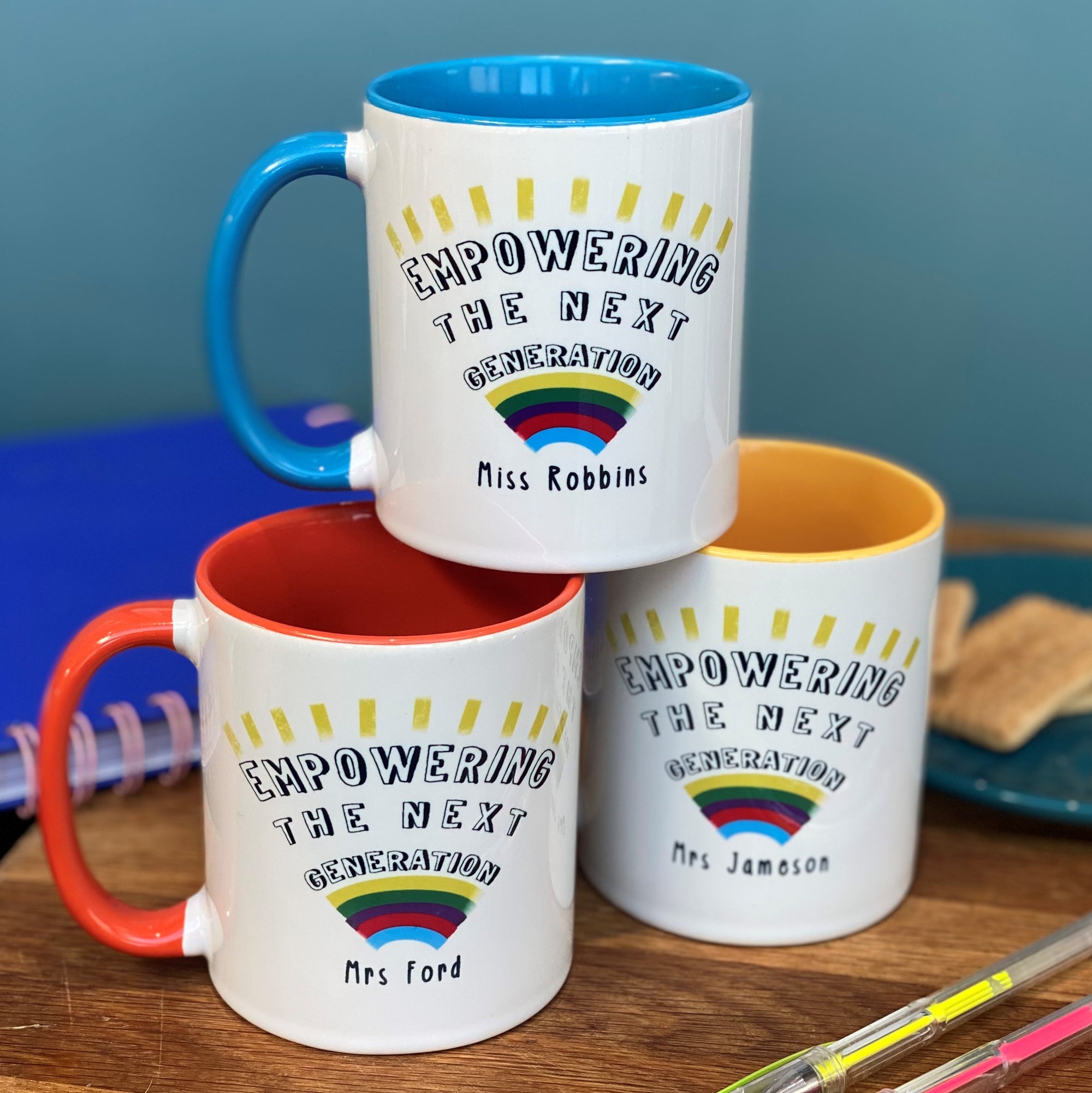 Teacher China Mug - Empowering The Next Generation - Hendog Designs