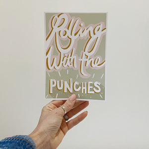 Rolling With The Punches Print A5 or A4 - FREE DOWNLOAD