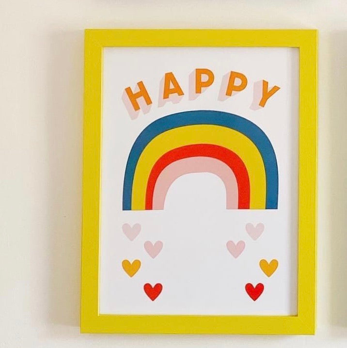 Happy Rainbow Print