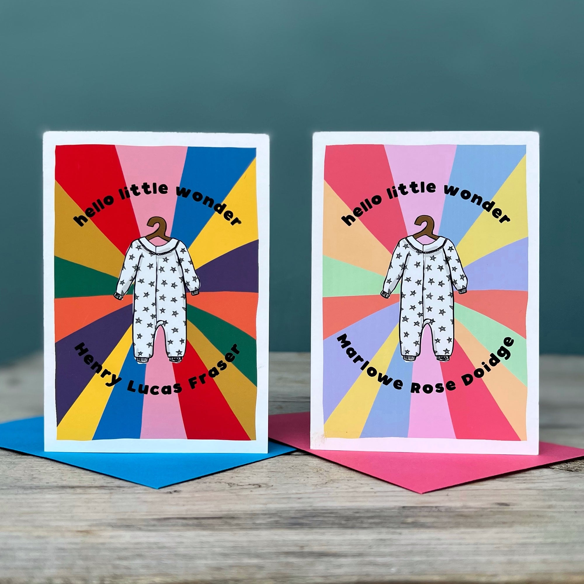 New Baby Card - 'hello little wonder'