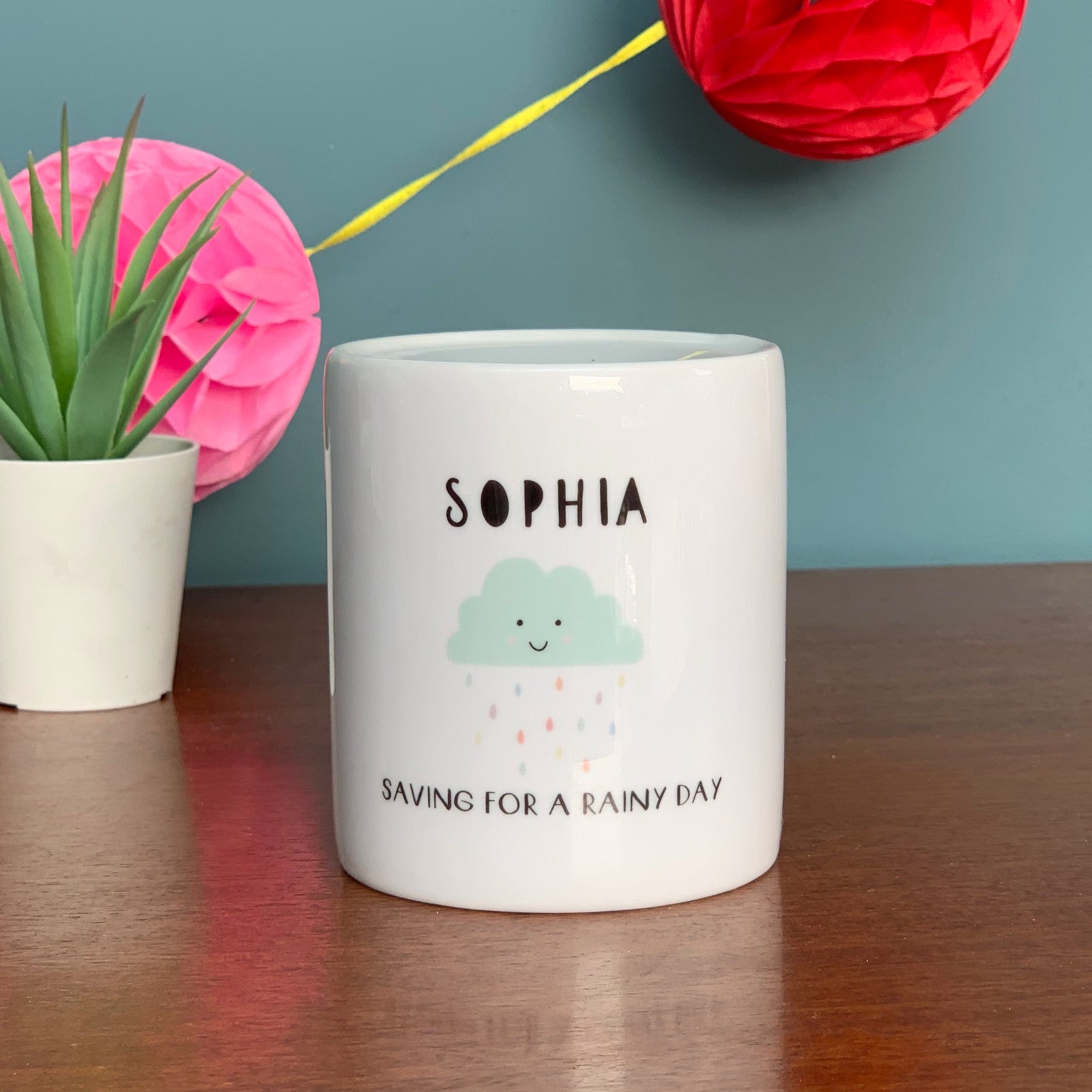 Saving For A Rainy Day Money Box - Hendog Designs