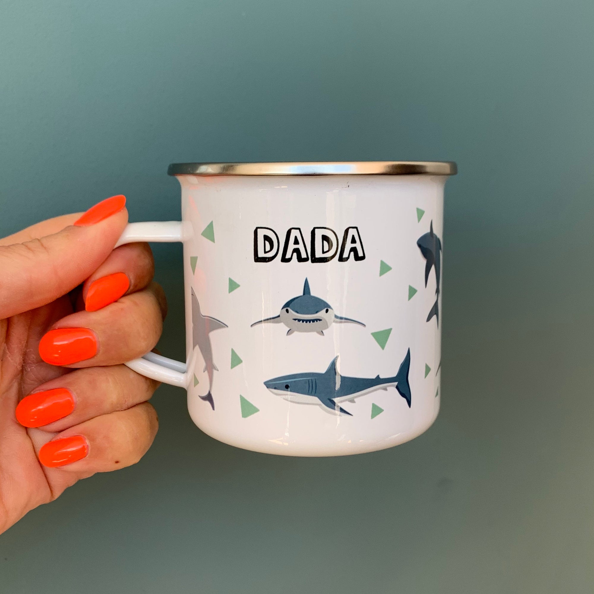 Shark Enamel Mug - Hendog Designs