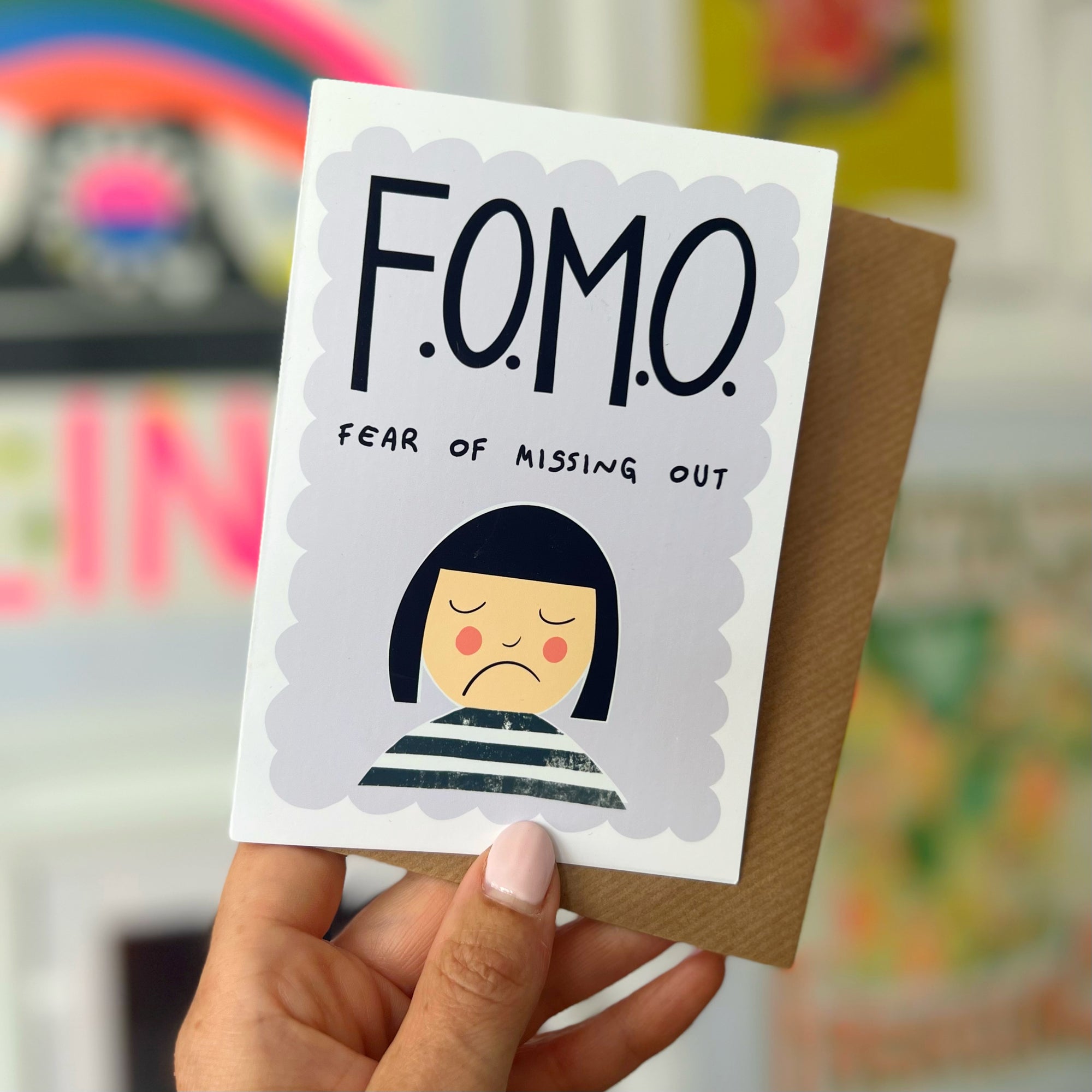 FOMO Fear of Missing Out RSVP Card