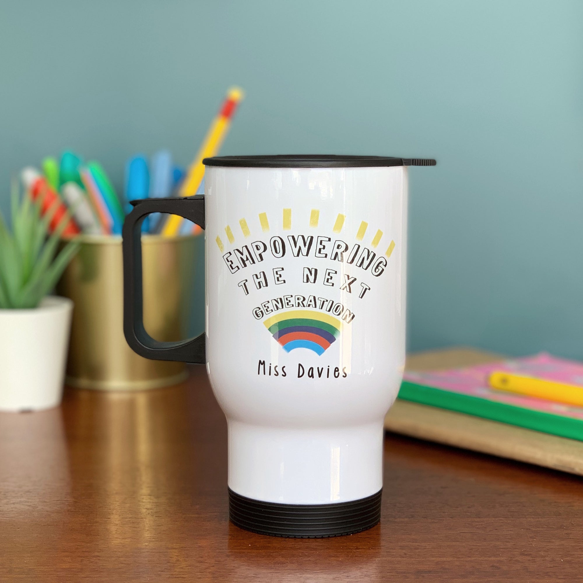 Teacher Travel Mug - Empowering The Next Generation - Hendog Designs