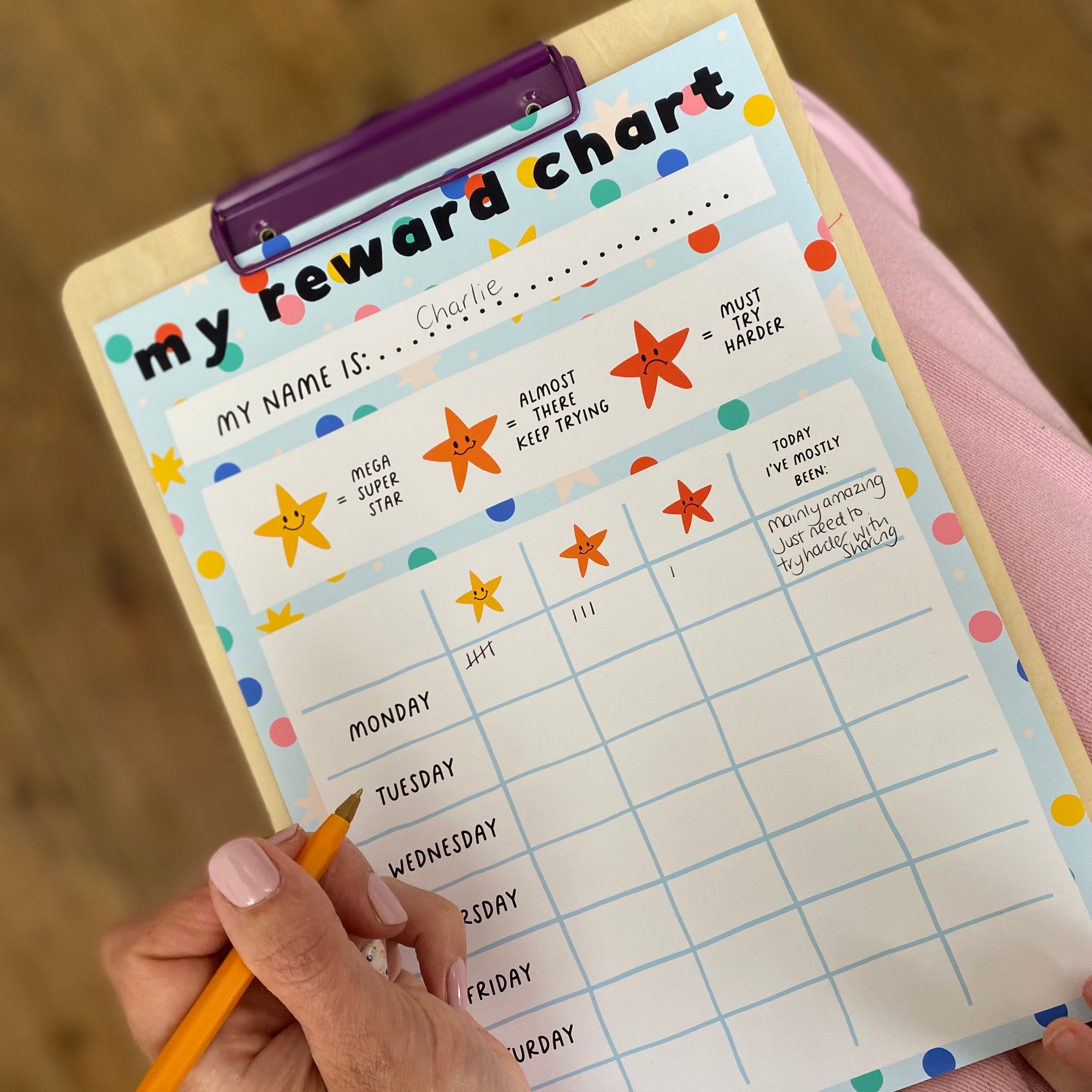 A4 REWARD/BEHAVIOUR CHART FOR KIDS - FREE DOWNLOAD