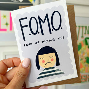 FOMO Fear of Missing Out RSVP Card