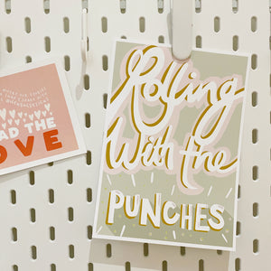 Rolling With The Punches Print A5 or A4 - FREE DOWNLOAD