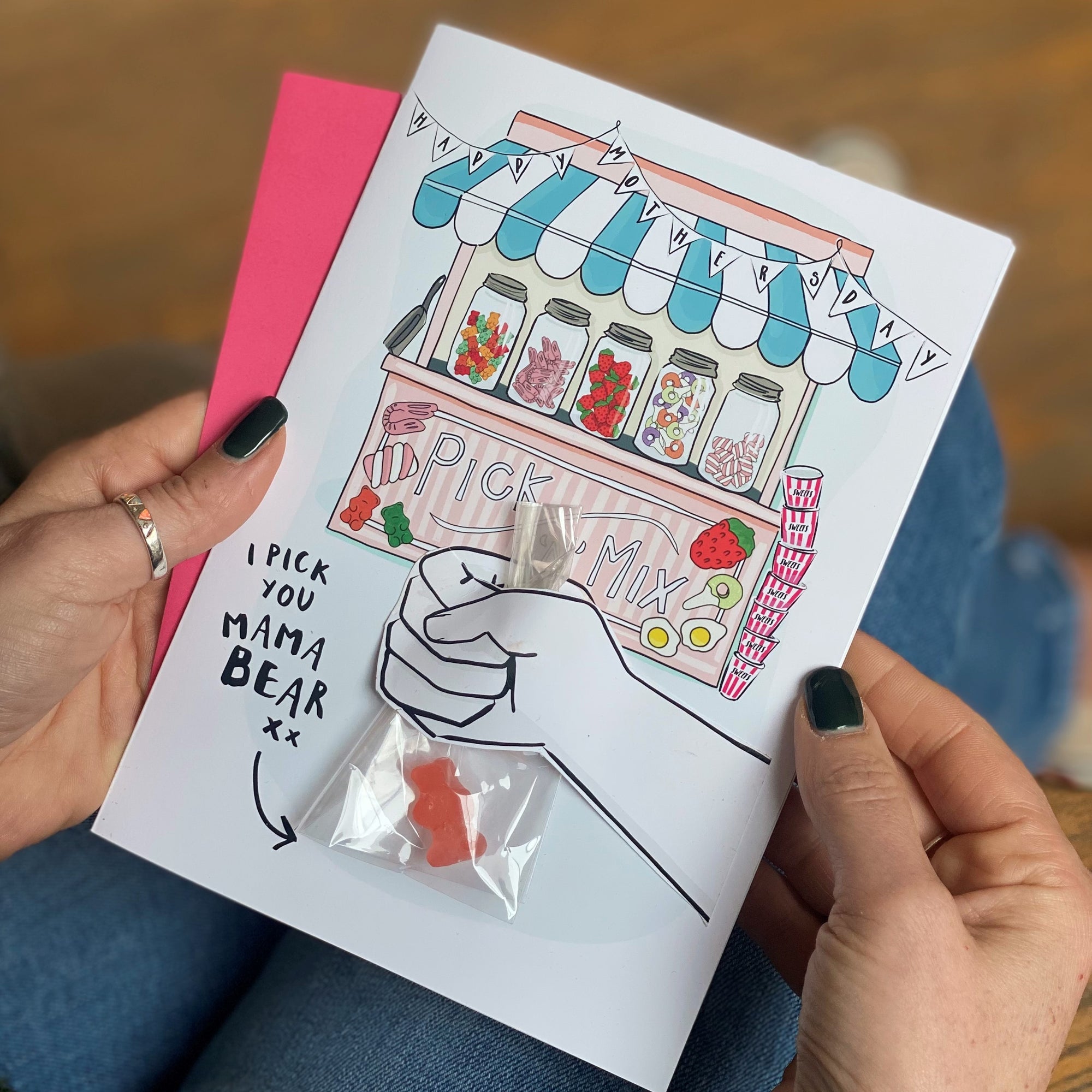 Pick And Mix, I Pick You Mama Bear Card