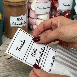Set of Three Hot Chocolate Station Labels