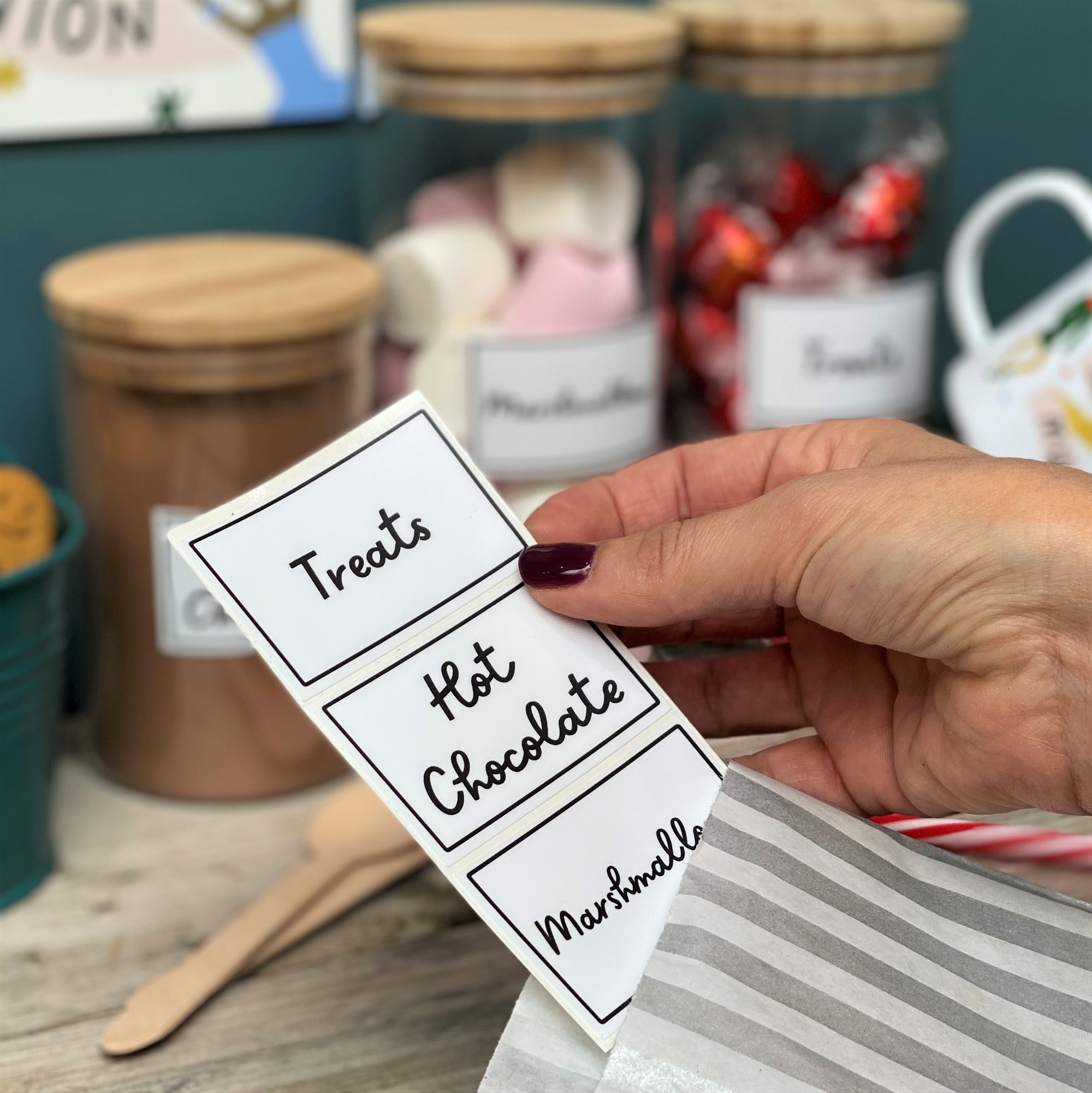 Set of Three Hot Chocolate Station Labels