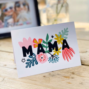 Vibrant Floral Mama Card