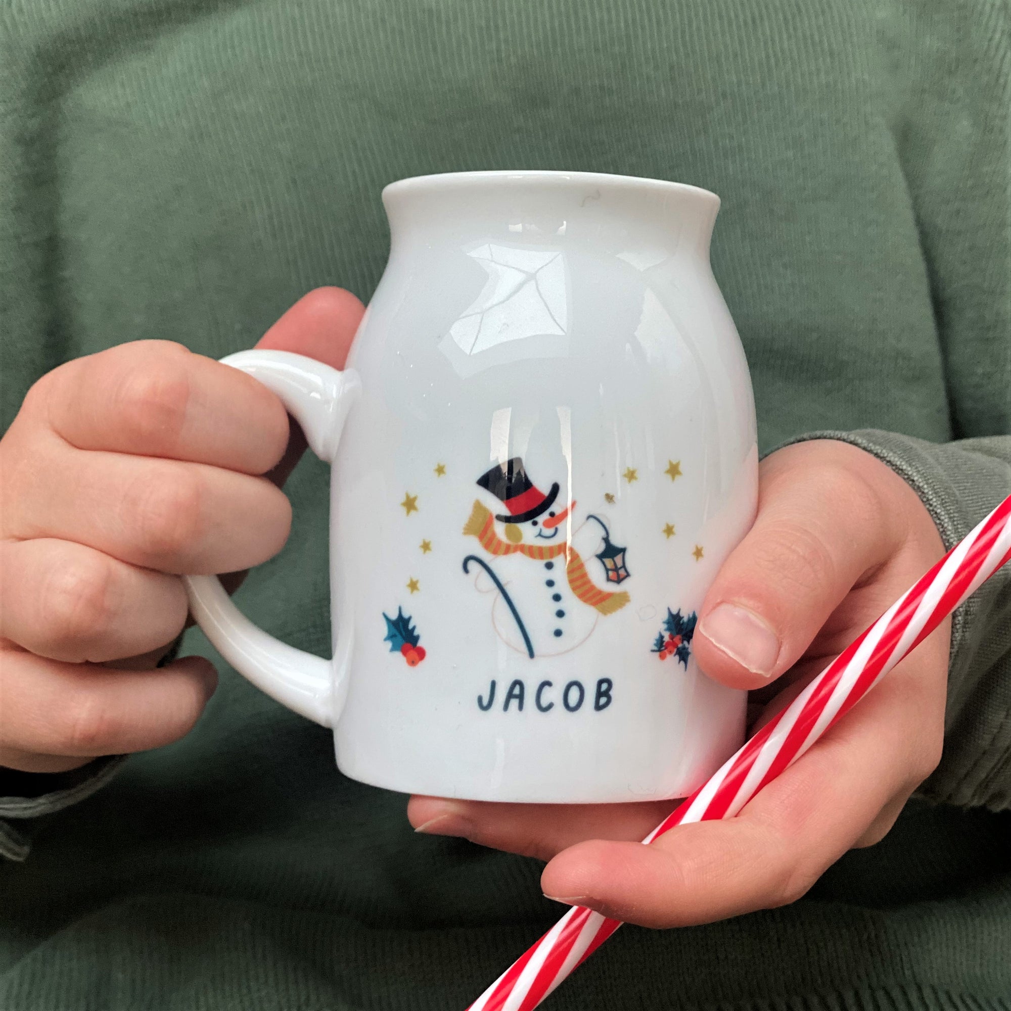 Bone China Retro Snowman Hot Chocolate Mug