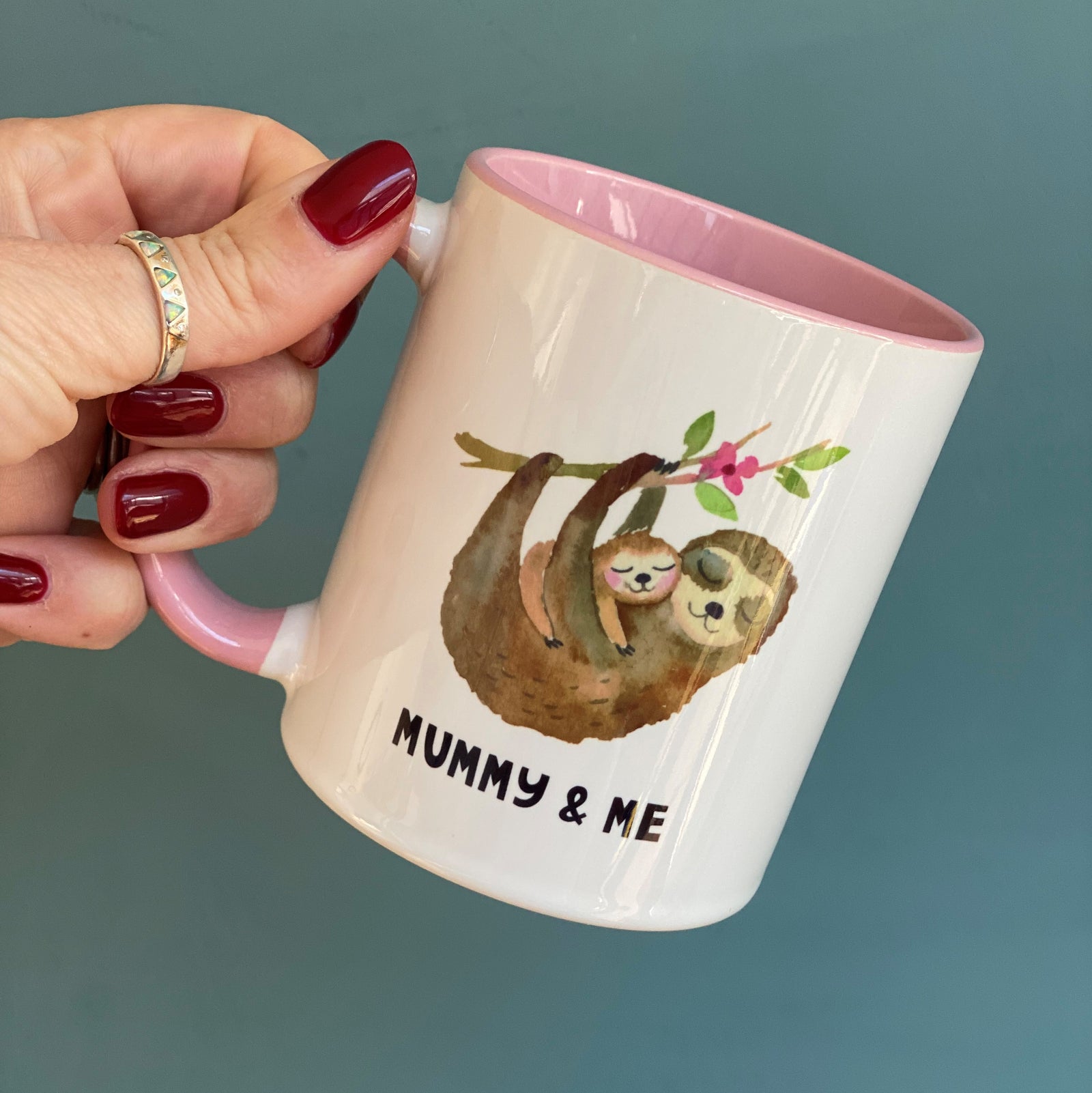 Mummy And Me Sloth China Mug - Hendog Designs