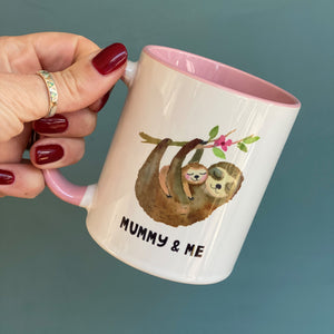 Mummy And Me Sloth China Mug