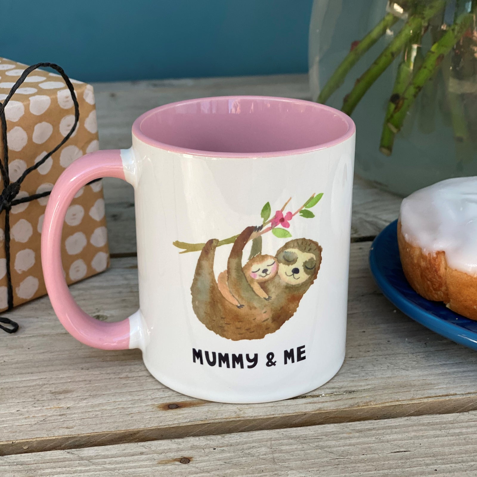 Mummy And Me Sloth China Mug - Hendog Designs