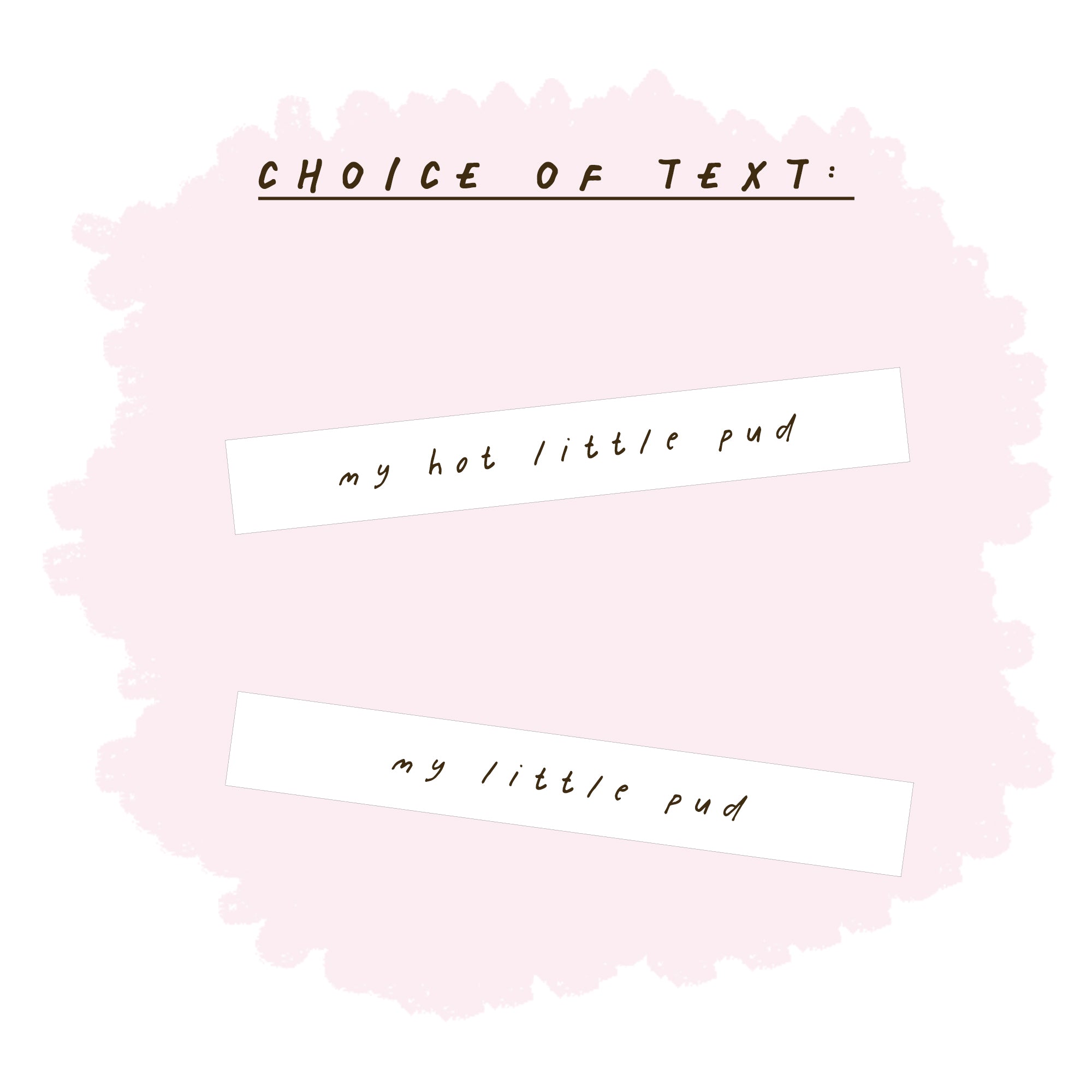 my hot little pud christmas card text choice