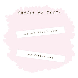 my hot little pud christmas card text choice