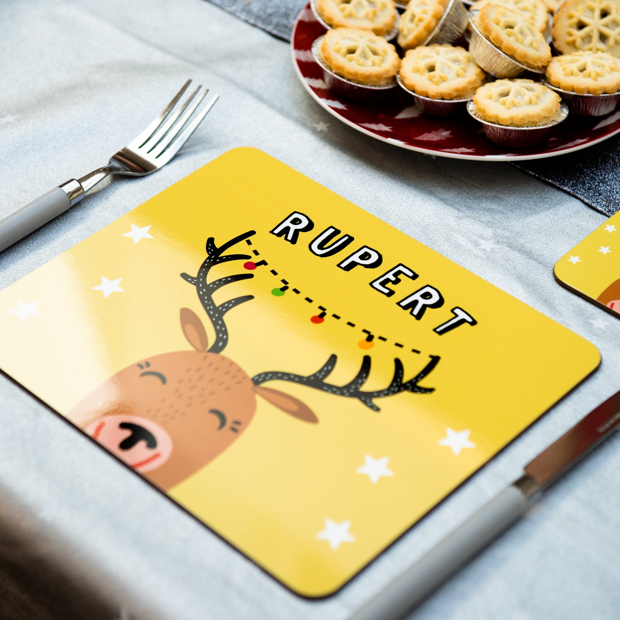 Christmas Placemat With Reindeer