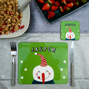 Christmas Placemat With Snowman