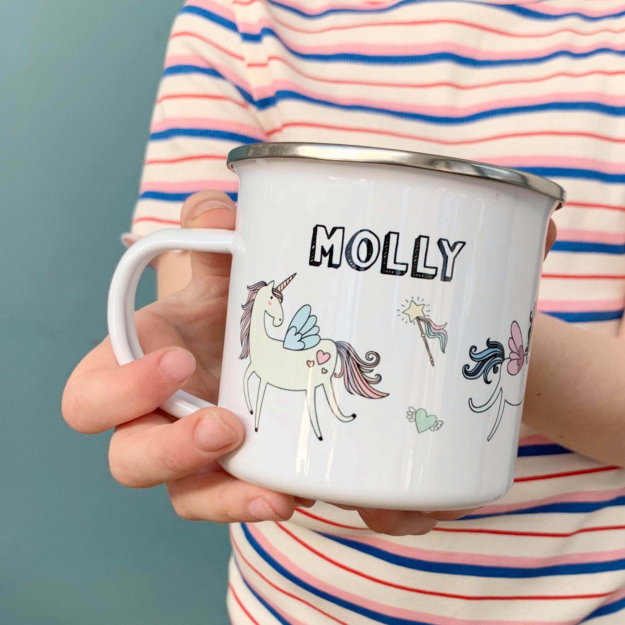 Unicorn Enamel Mug - Hendog Designs