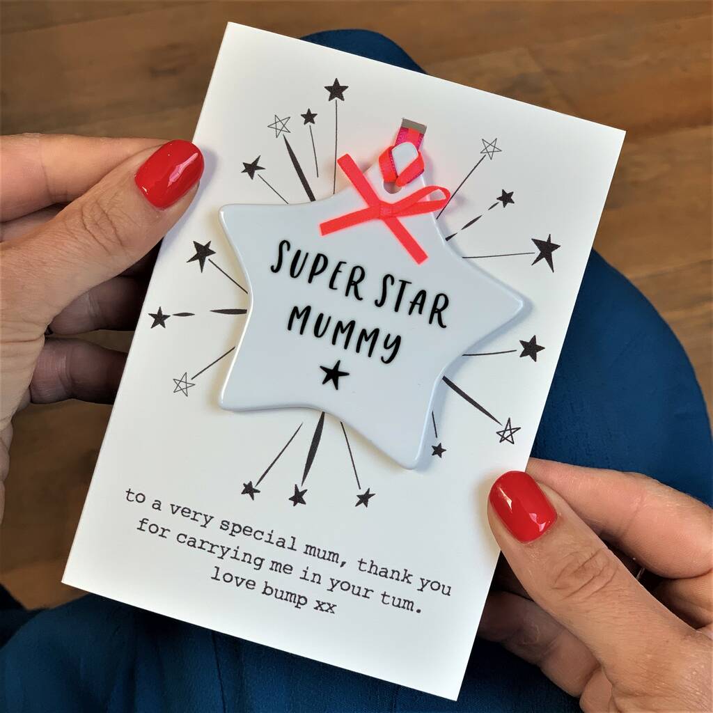 Keepsake Star Mothers Day Card