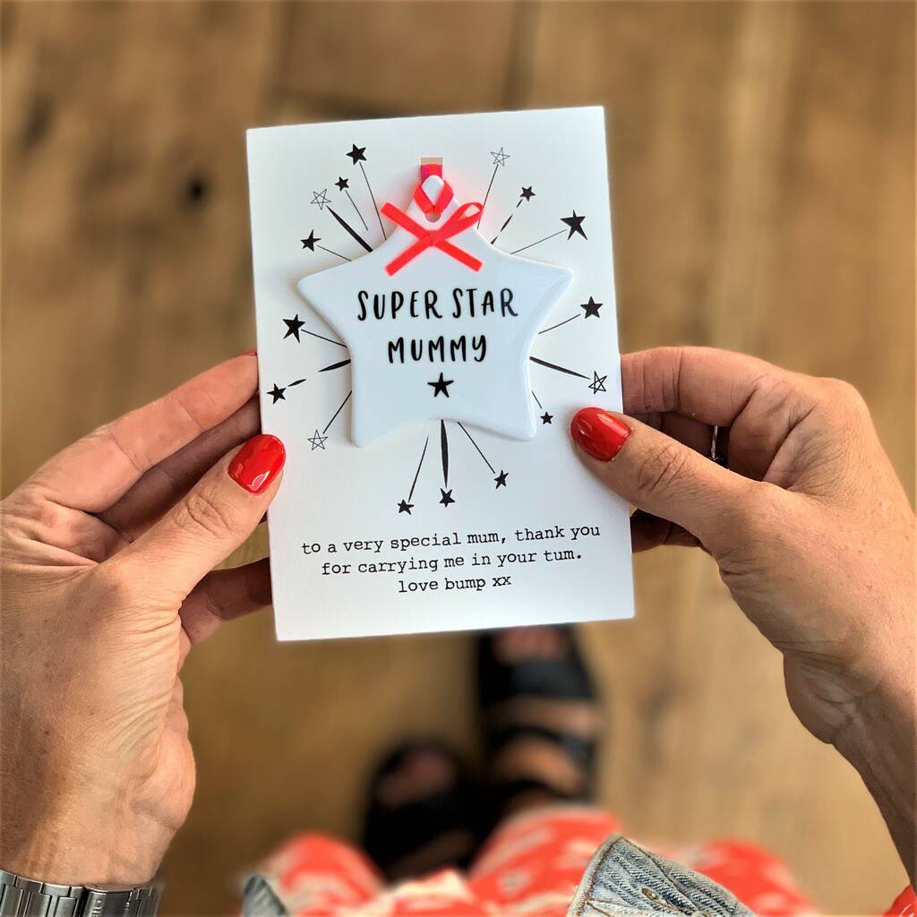 Keepsake Star Mothers Day Card