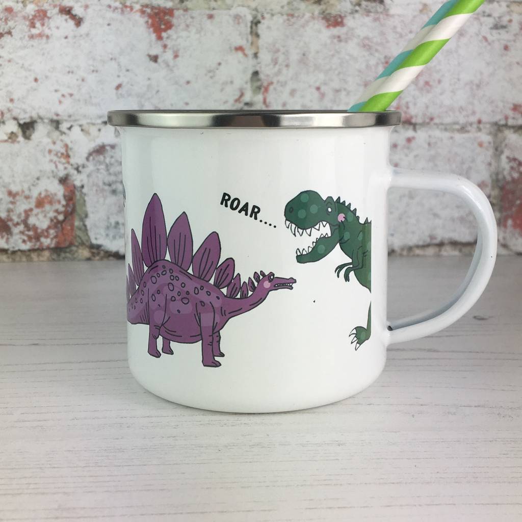 Dinosaur Enamel Mug