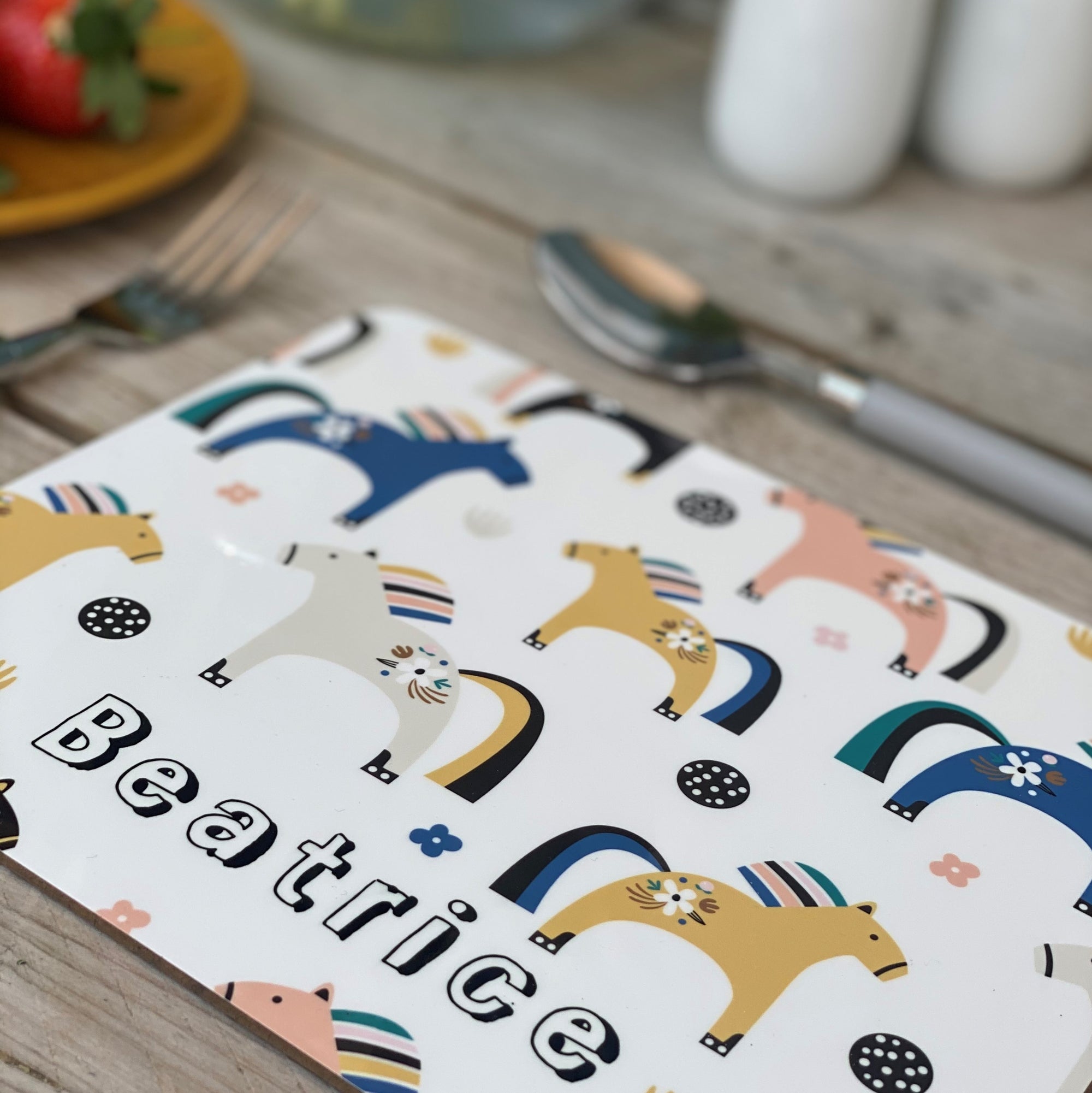 Ponies personalised Placemat