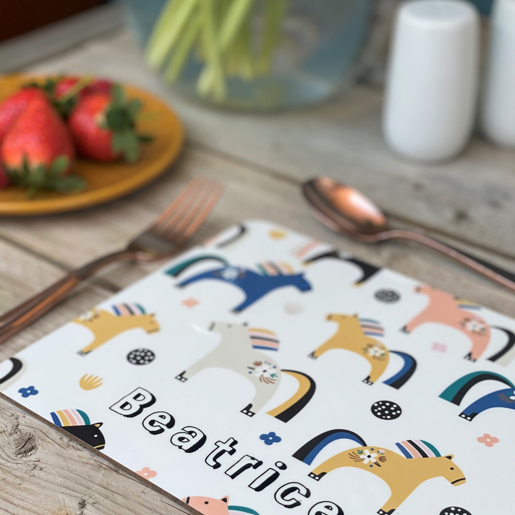 Ponies personalised Placemat