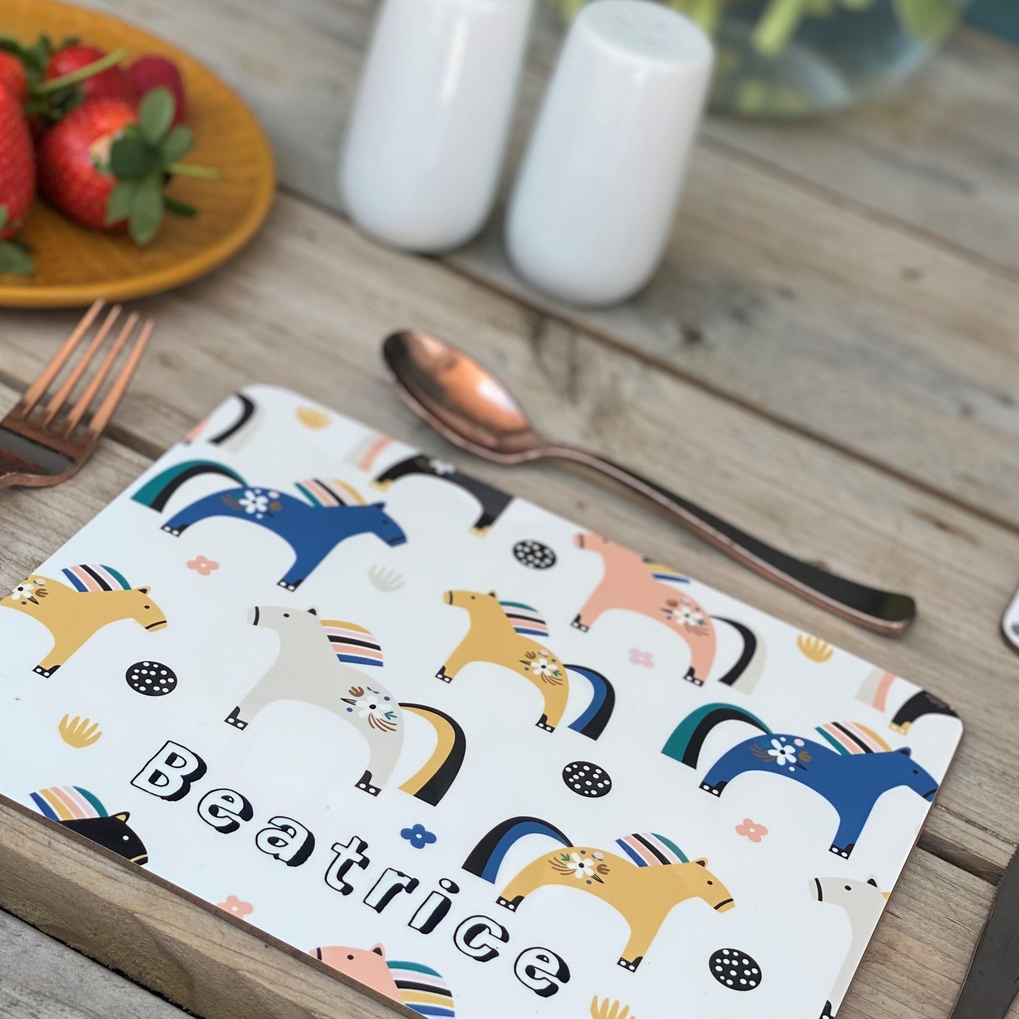 Ponies personalised Placemat