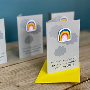 Multi Pack Rainbow 'You're Doing Great' Mini Cards