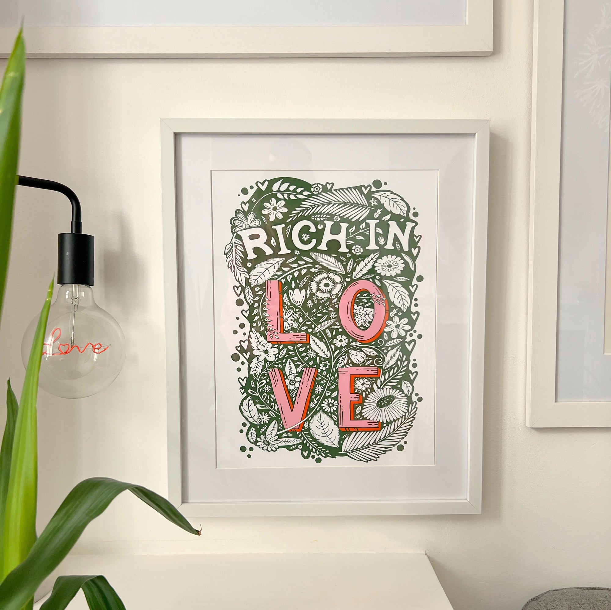 Rich In Love Print A4 Or A3