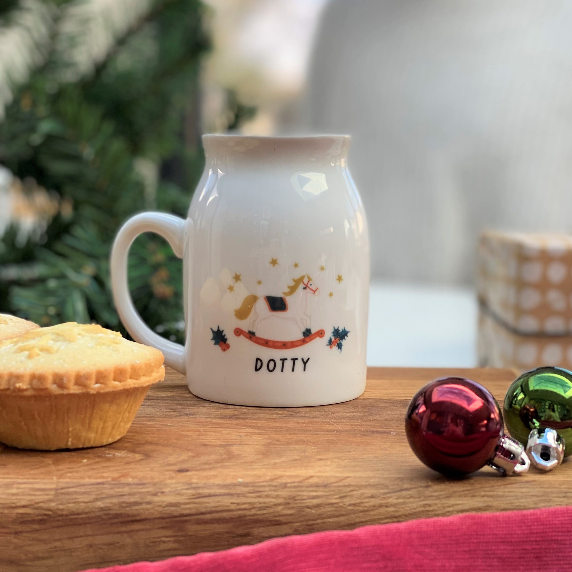 Bone China Retro Rocking Horse Hot Chocolate Mug