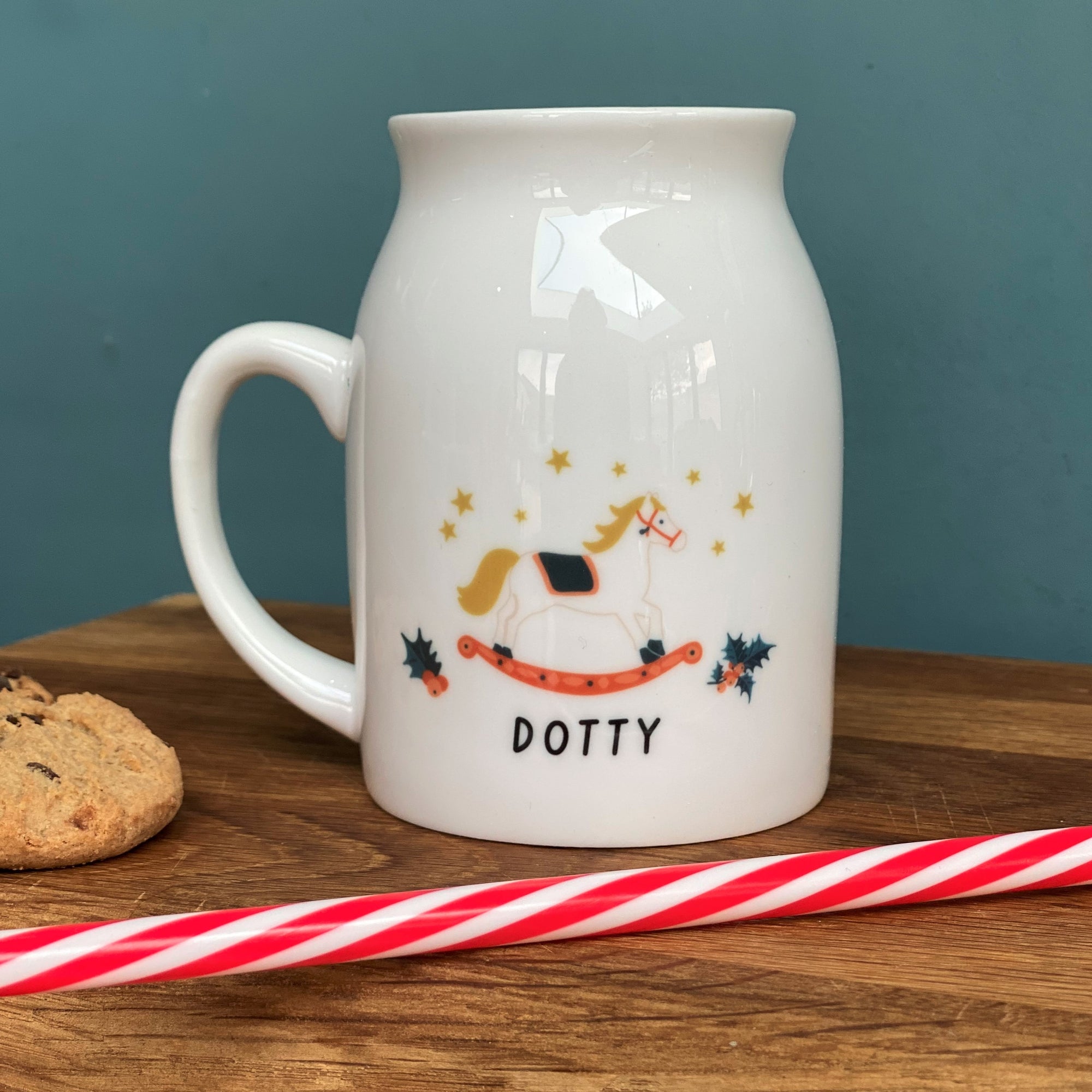 Bone China Retro Rocking Horse Hot Chocolate Mug