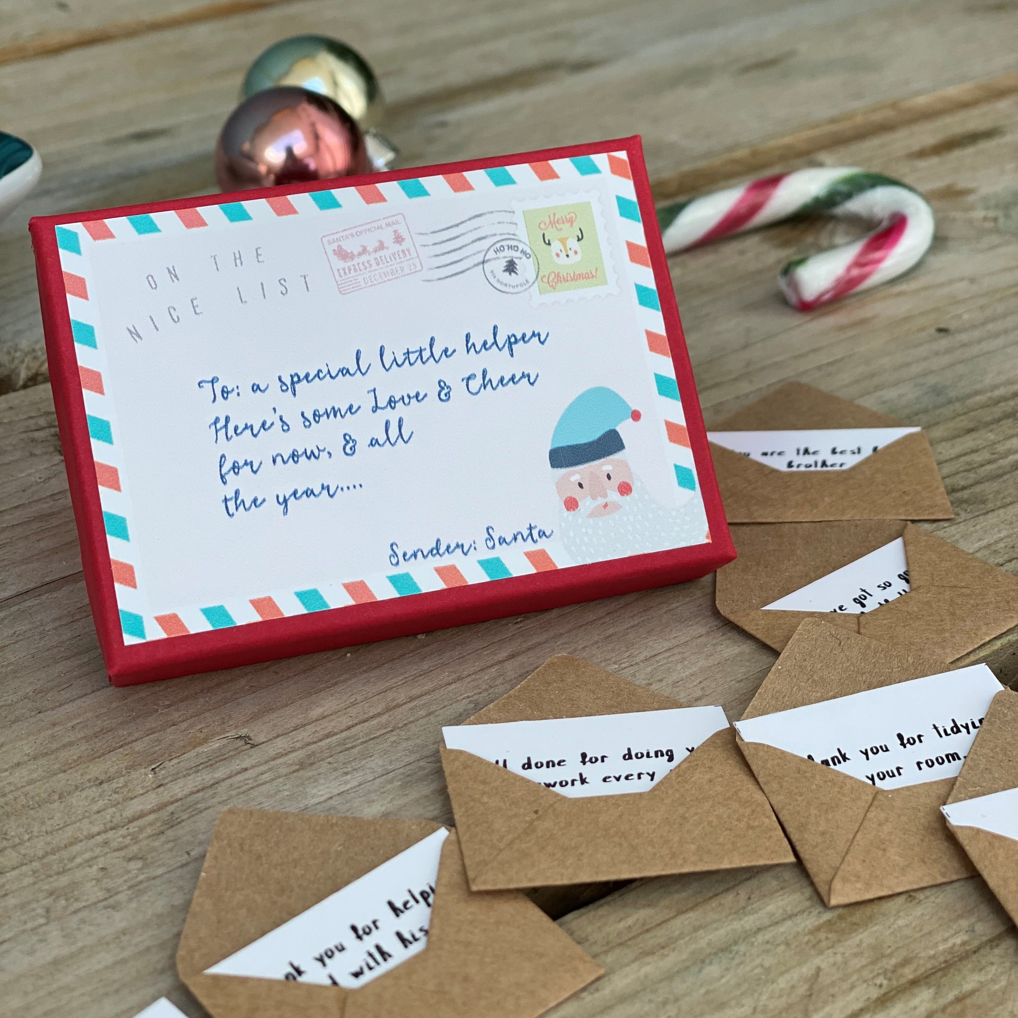 Children's 12 Mini Letters From Santa