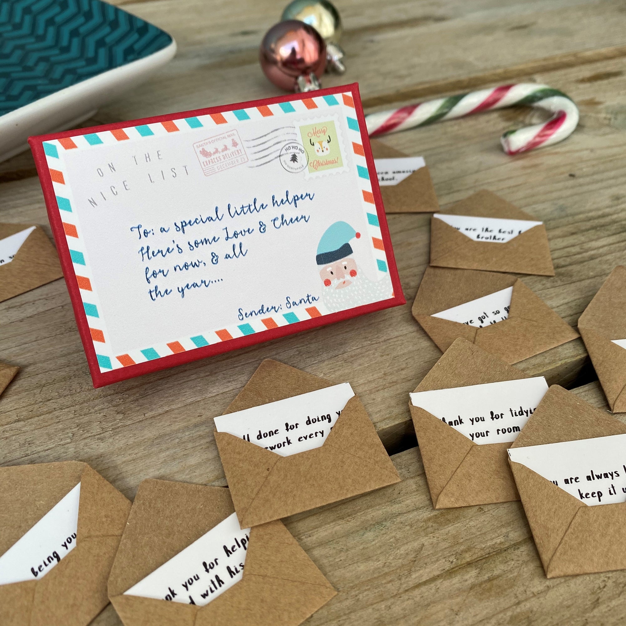 Children's 12 Mini Letters From Santa