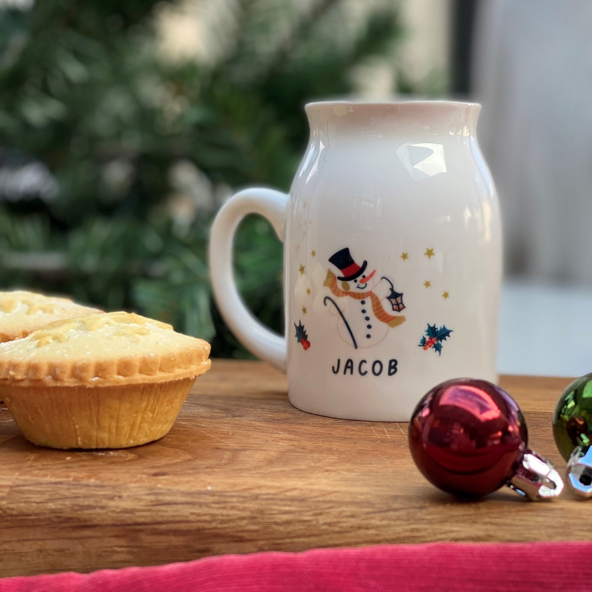 Bone China Retro Snowman Hot Chocolate Mug