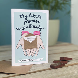 Father Day Card My Little Promise To You Daddy